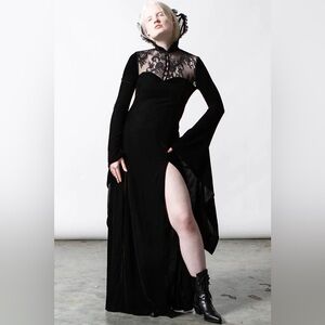 Dawn killstar velvet maxi dress